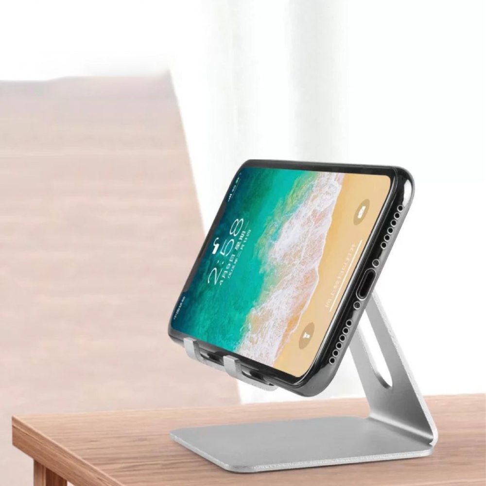 Metal phone stand, desktop tablet computer alloy stand